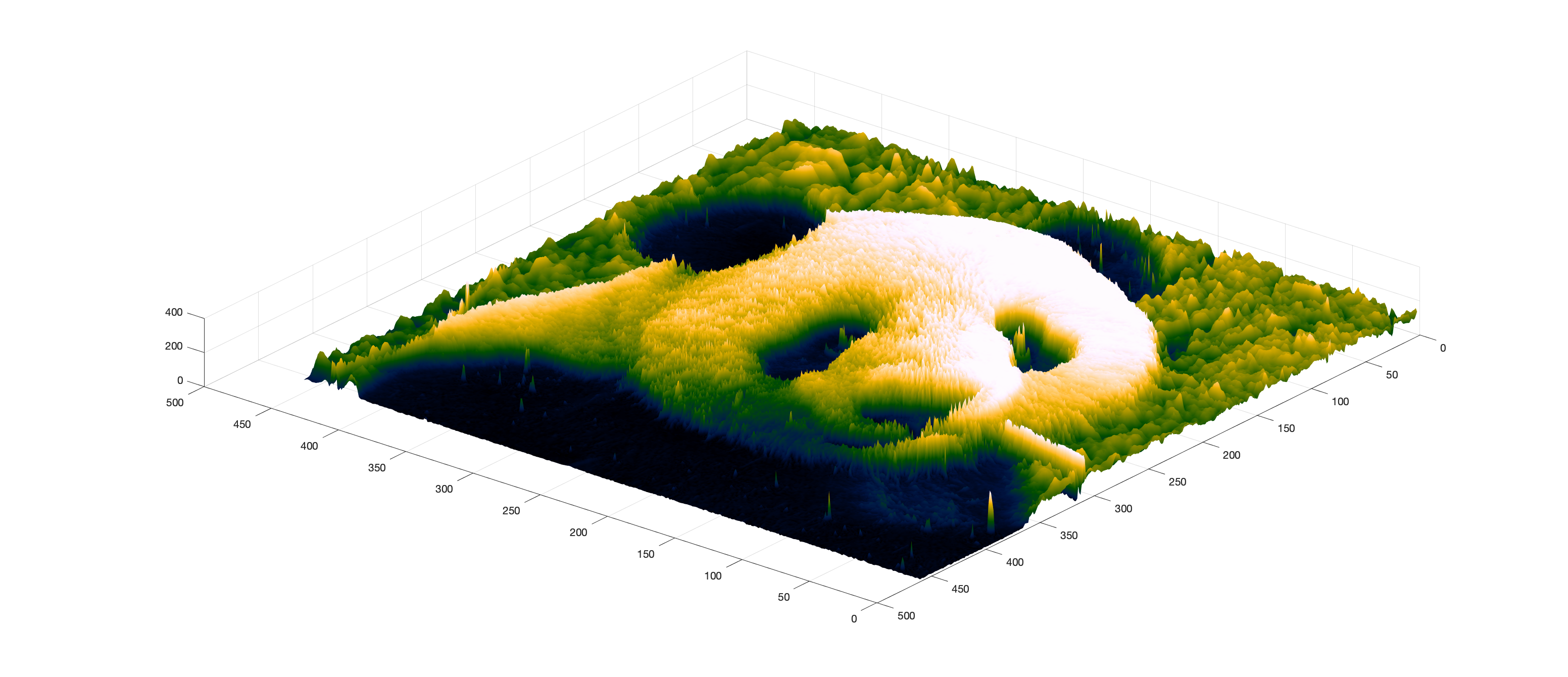 Surface plot of the panda bear